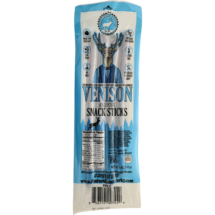 Image of Pearson Ranch Jerky 4 Oz. Venison Hickory Multi-Pack Snack Stick