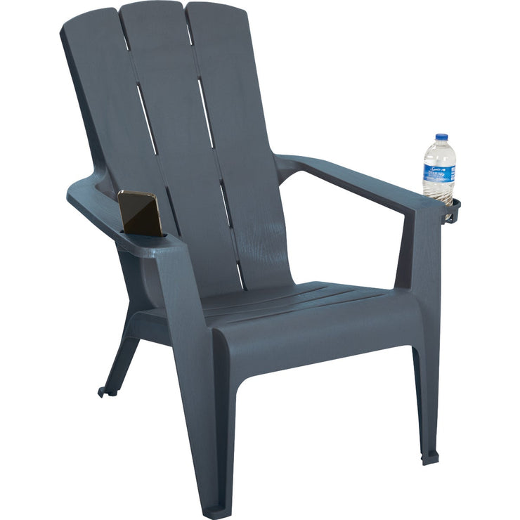 Image of Gracious Living Flat Gray Deluxe Contour Adirondack Chair