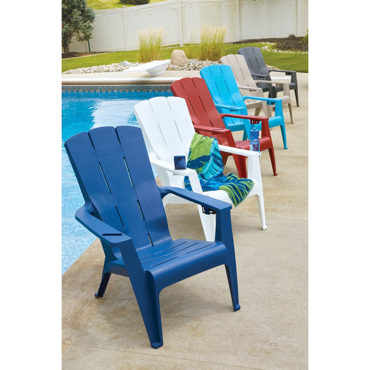 Image of Gracious Living Flat Gray Deluxe Contour Adirondack Chair