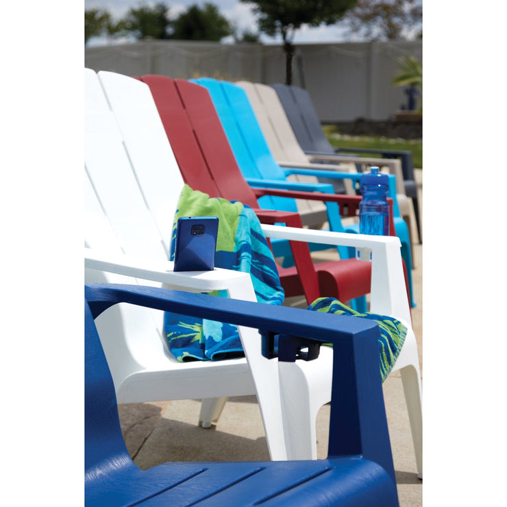 Image of Gracious Living Flat Gray Deluxe Contour Adirondack Chair