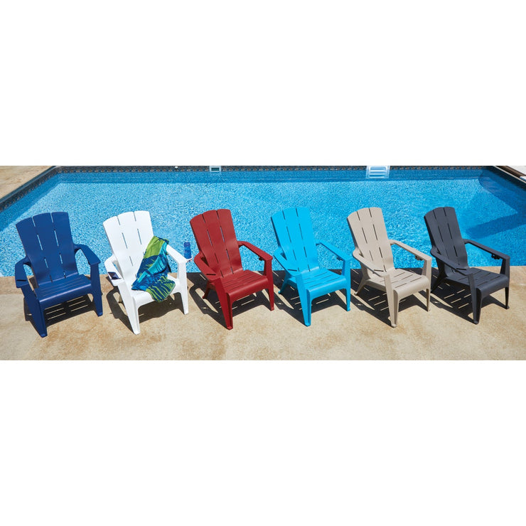 Image of Gracious Living Flat Gray Deluxe Contour Adirondack Chair