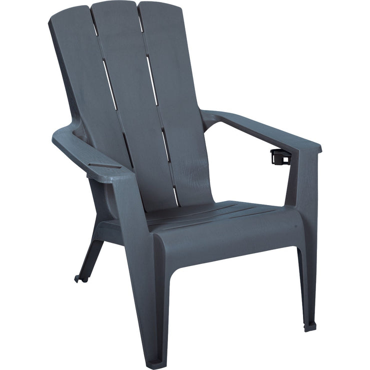 Image of Gracious Living Flat Gray Deluxe Contour Adirondack Chair