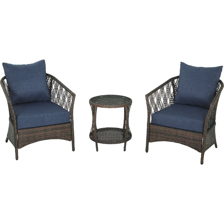 Image of Outdoor Expressions Capitola 3-Piece Wicker Chat Set