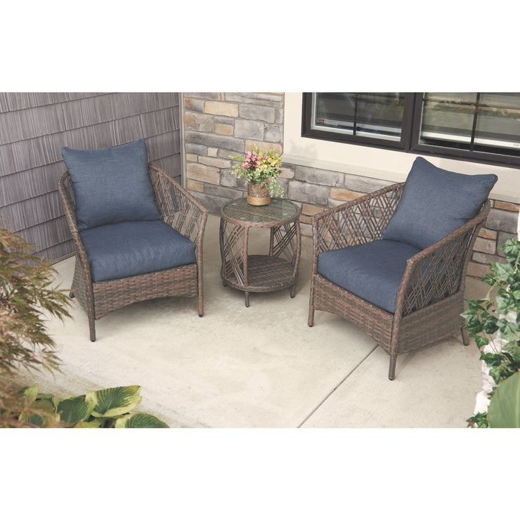 Image of Outdoor Expressions Capitola 3-Piece Wicker Chat Set