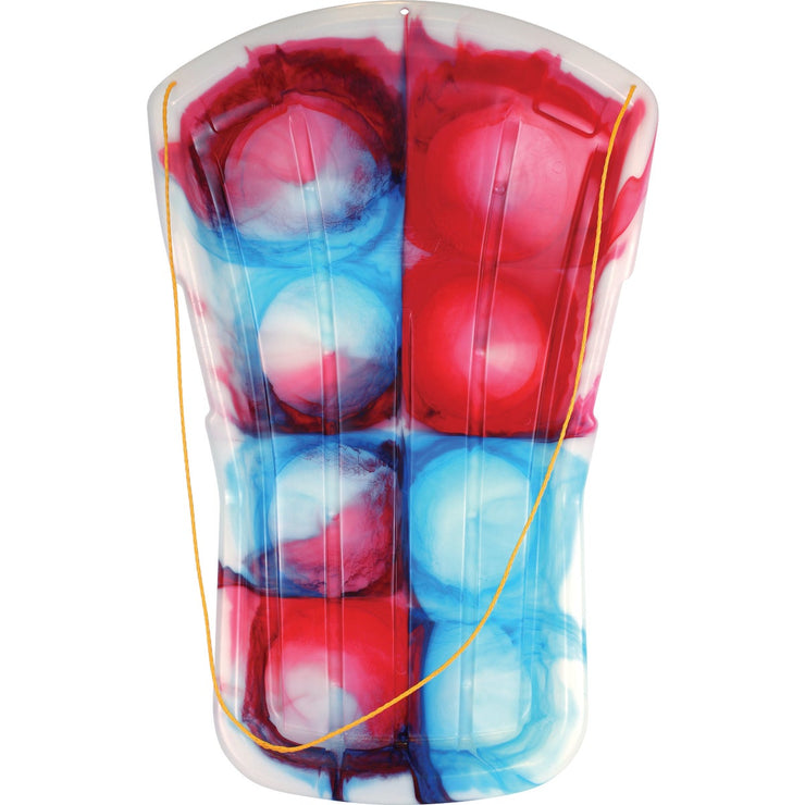 Image of EMSCO ESP Day Glow SnoSprint Neon Tie Dye Polyethylene 37 In. Racer Snow Sled