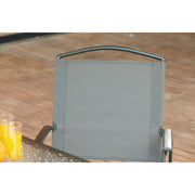 Image of Outdoor Expressions 6-Piece Sling Dining Set with Umbrella