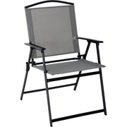 Image of Outdoor Expressions 6-Piece Sling Dining Set with Umbrella