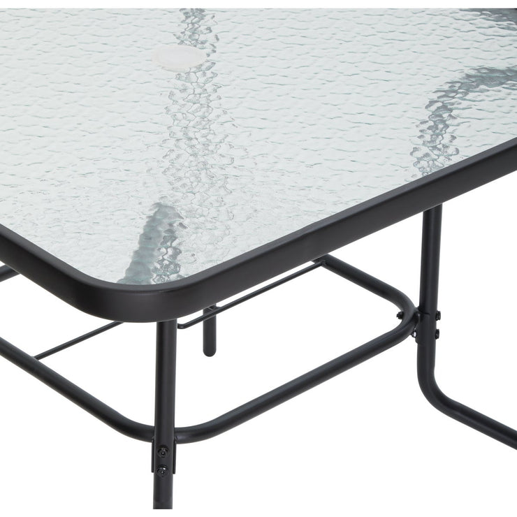 Image of Outdoor Expressions 6-Piece Sling Dining Set with Umbrella