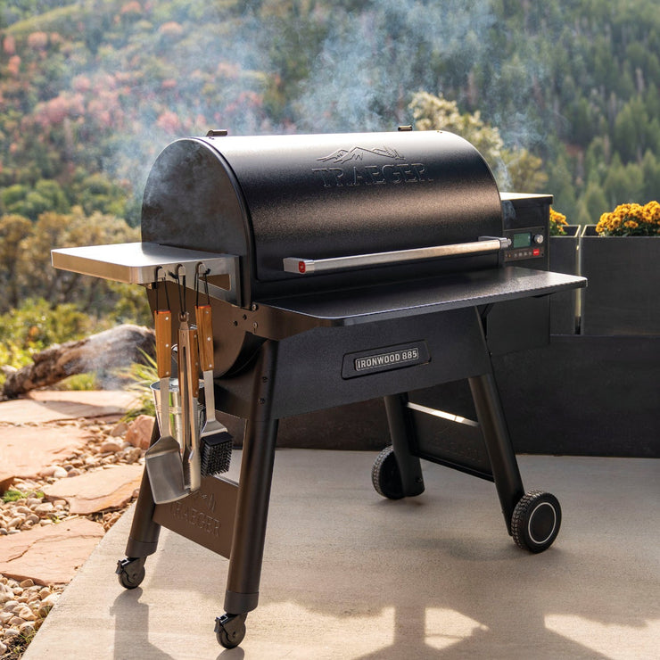 Image of Traeger Ironwood 885 Wi-Fi Wood Pellet Grill, Black