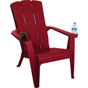 Image of Gracious Living Crimson Red Deluxe Contour Adirondack Chair