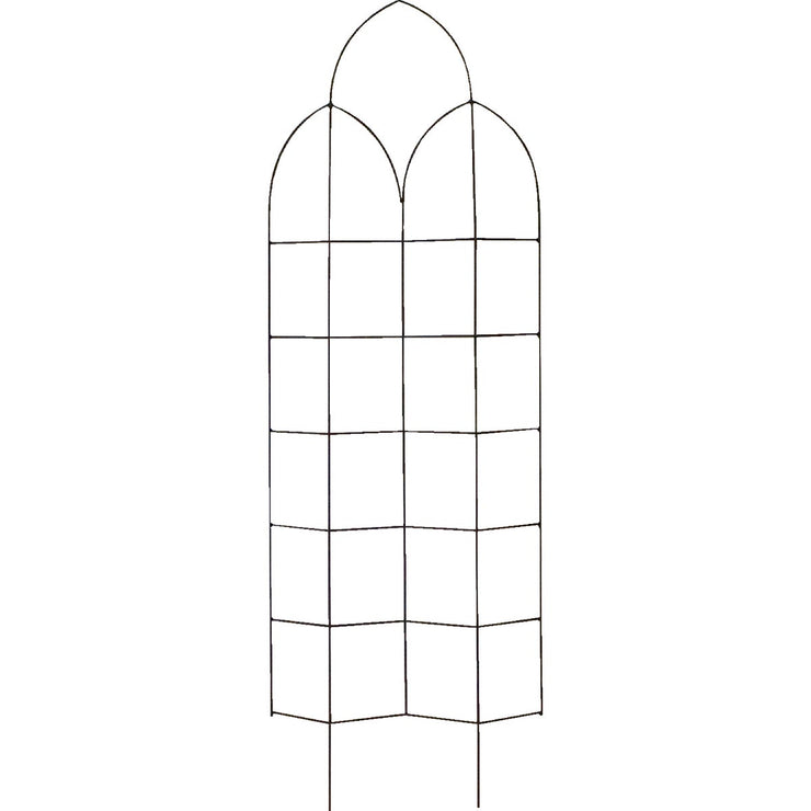 Image of Panacea 72 In. H. Steel Offset Spire Trellis