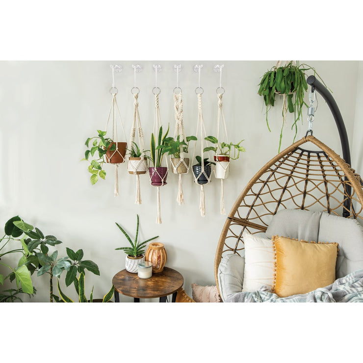Image of National 2648 4-3/4 In. White Steel Modern Small S-Hook Plant Hanger