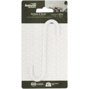 Image of National 2648 4-3/4 In. White Steel Modern Small S-Hook Plant Hanger