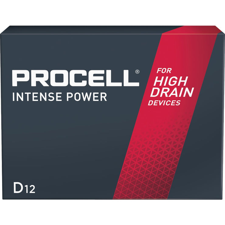Image of Procell D Alkaline Intense Power Battery (12-Pack)