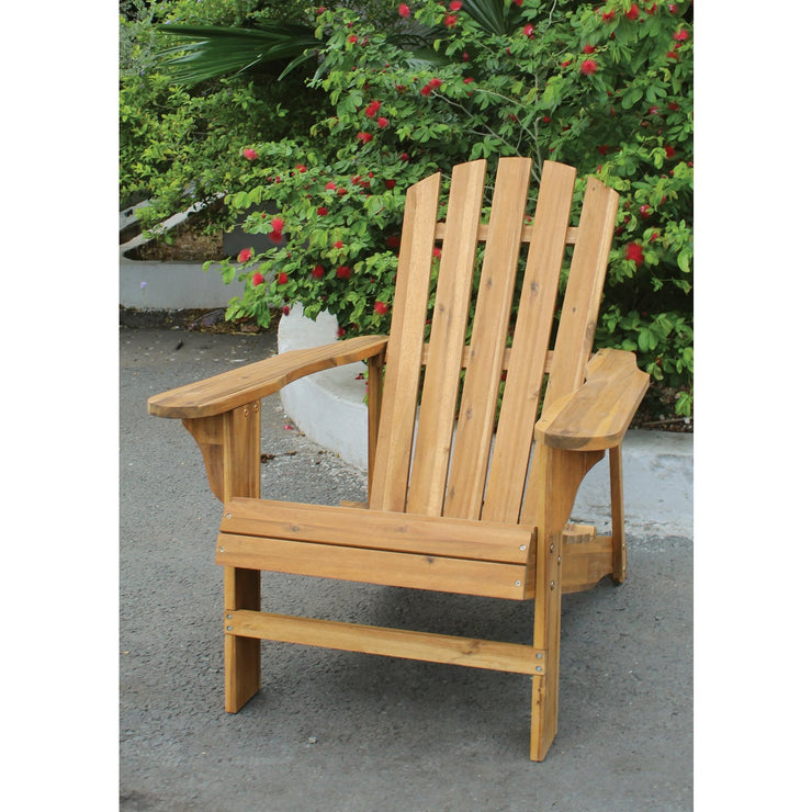 Image of Leigh Country Natural Acacia Wood Adirondack Chair