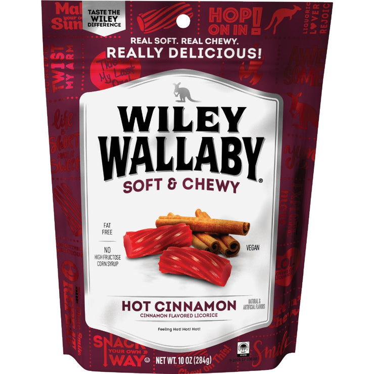 Image of Wiley Wallaby Hot Cinnamon Licorice 10 Oz. Candy