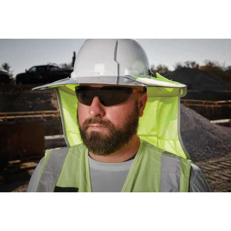 Image of Milwaukee Bolt Hi-Vis Yellow Nylon Hard Hat Sun Visor & Sunshade with 50+UPF UV Protection