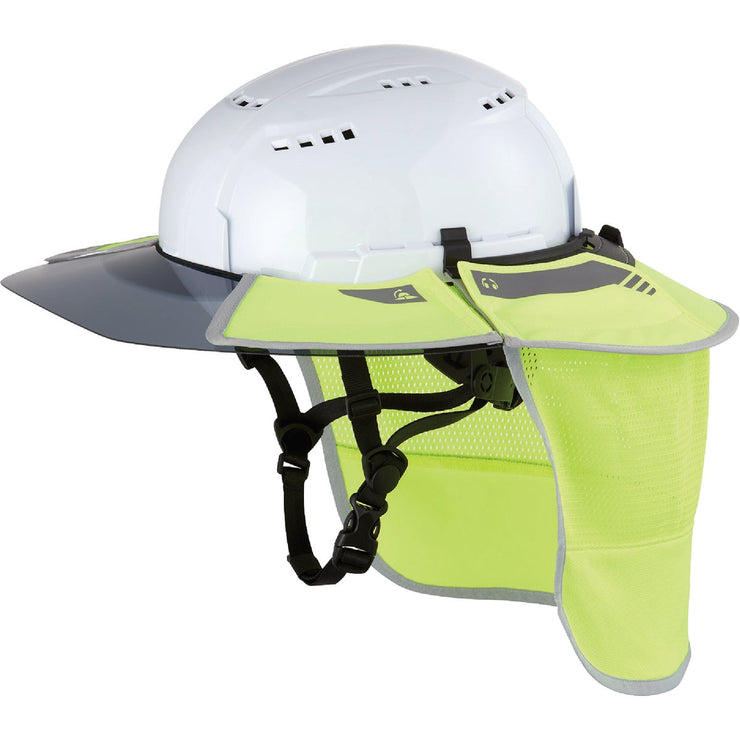 Image of Milwaukee Bolt Hi-Vis Yellow Nylon Hard Hat Sun Visor & Sunshade with 50+UPF UV Protection