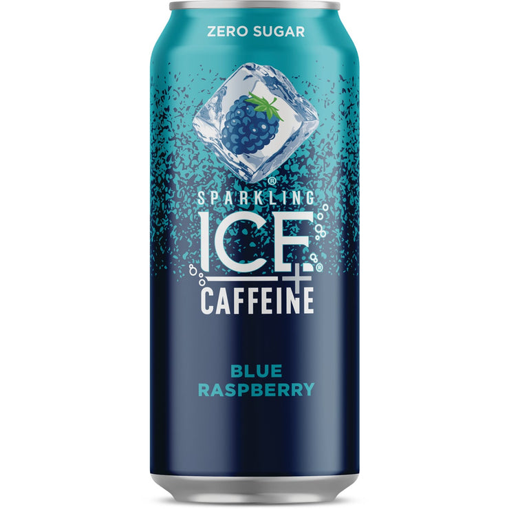 Image of Talking Rain Sparkling Ice 16 Oz. Water + Caffeine, Blue Raspberry