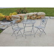 Image of Alpine 3-Piece Hummingbird Foldable Floral Bistro Set