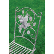 Image of Alpine 3-Piece Hummingbird Foldable Floral Bistro Set
