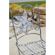 Image of Alpine 3-Piece Hummingbird Foldable Floral Bistro Set
