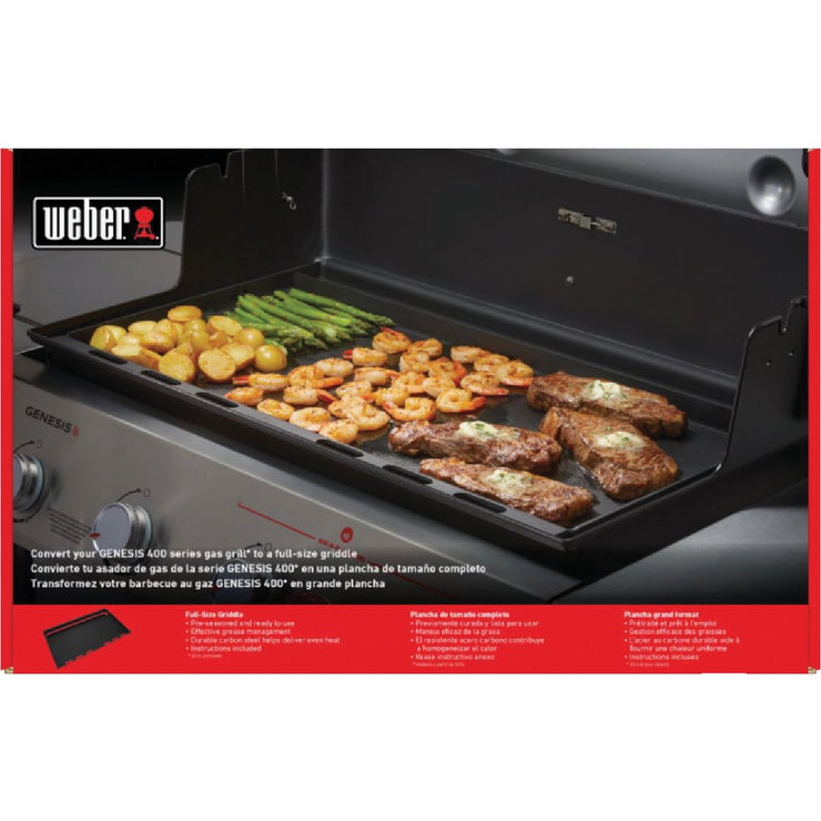 Image of Weber Genesis 400 Series 32.67 In. W. x 18.67 In. L. Carbon Steel Full Size Grill Griddle