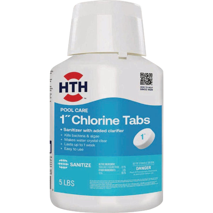 Image of HTH Pool Care 1 In. 5 Lb. Chlorine Tabs