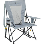 Image of GCI Outdoor Comfort Pro Mercury Gray PVC-Backed Polyester Steel Powder-Coated Folding Rocker