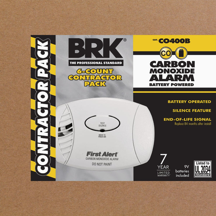 Image of First Alert Battery Operated 9V Electrochemical Carbon Monoxide Alarm (6-Pack)