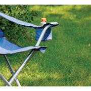Image of Rio Steel Blue Polyester Heavy-Duty Oversized Quad Chair