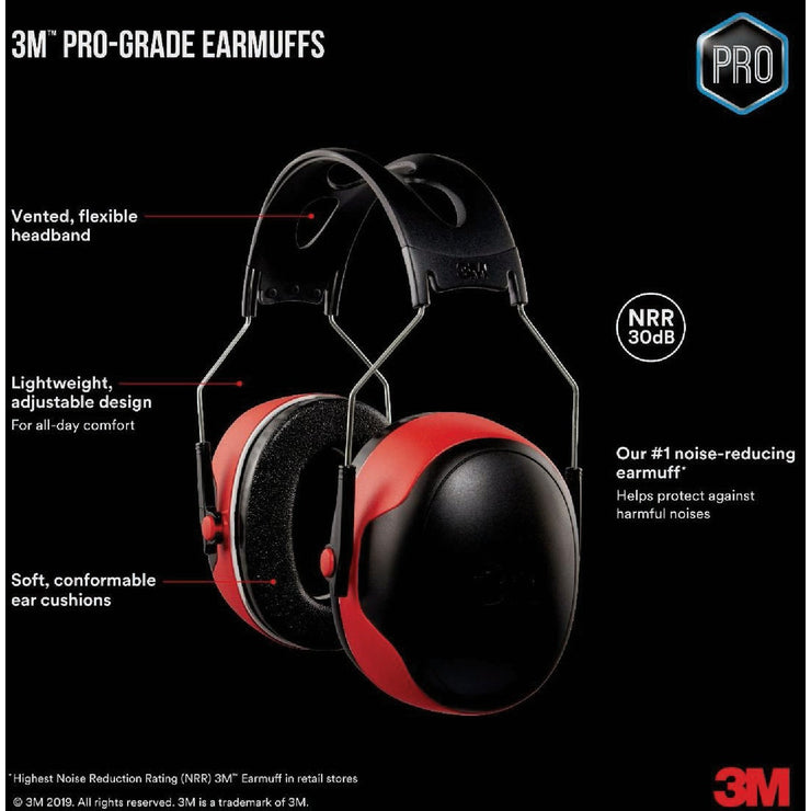 Image of 3M Pro-Grade 30 dB NRR Earmuff