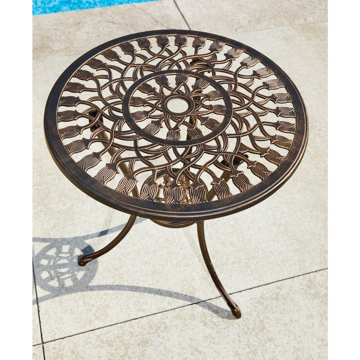 Image of Outdoor Expressions Fleur 3-Piece Bistro Set