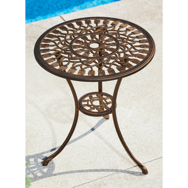 Image of Outdoor Expressions Fleur 3-Piece Bistro Set