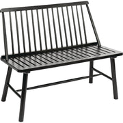 Image of Jack Post Windsor 44 In. L. Black Indonesian Hardwood Bench