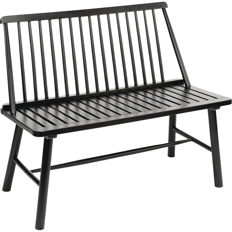 Image of Jack Post Windsor 44 In. L. Black Indonesian Hardwood Bench