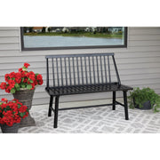 Image of Jack Post Windsor 44 In. L. Black Indonesian Hardwood Bench