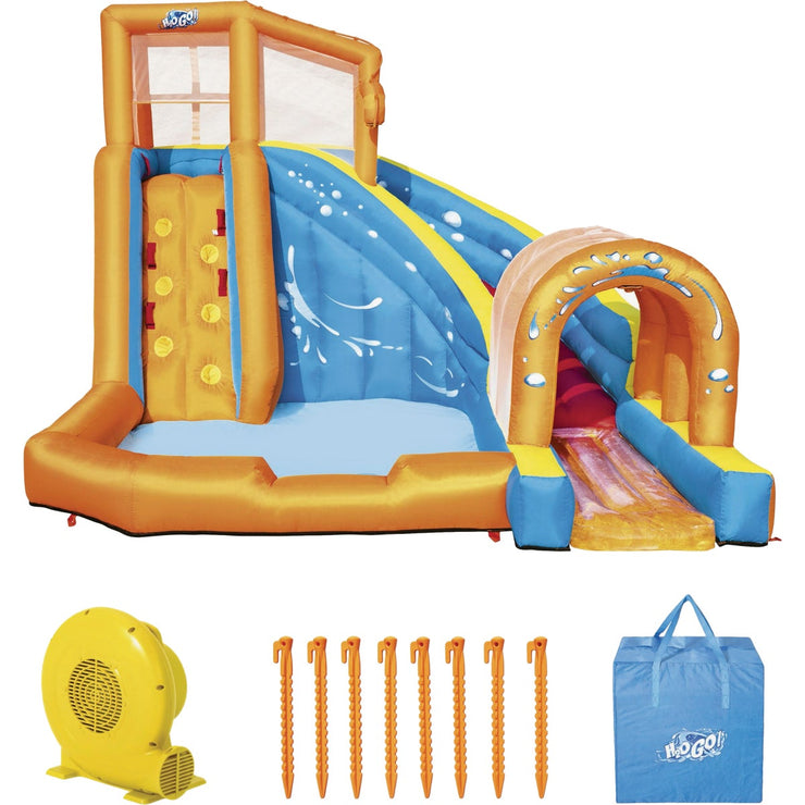 Image of H2OGO! 13 Ft. 9 In. x 10 Ft. 6 In. x 8 Ft. 6 In. Hurricane Tunnel Blast Mega Water Park