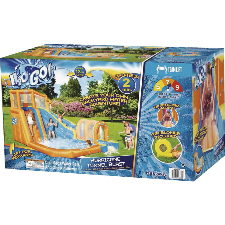 Image of H2OGO! 13 Ft. 9 In. x 10 Ft. 6 In. x 8 Ft. 6 In. Hurricane Tunnel Blast Mega Water Park