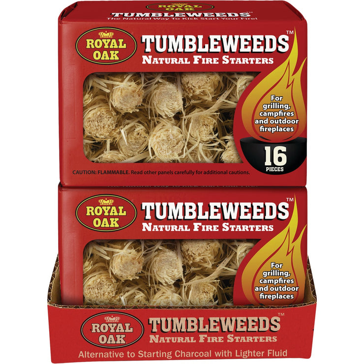 Image of Royal Oak Red Box Tumbleweeds All Natural Odorless Fire Starter (16-Pack)