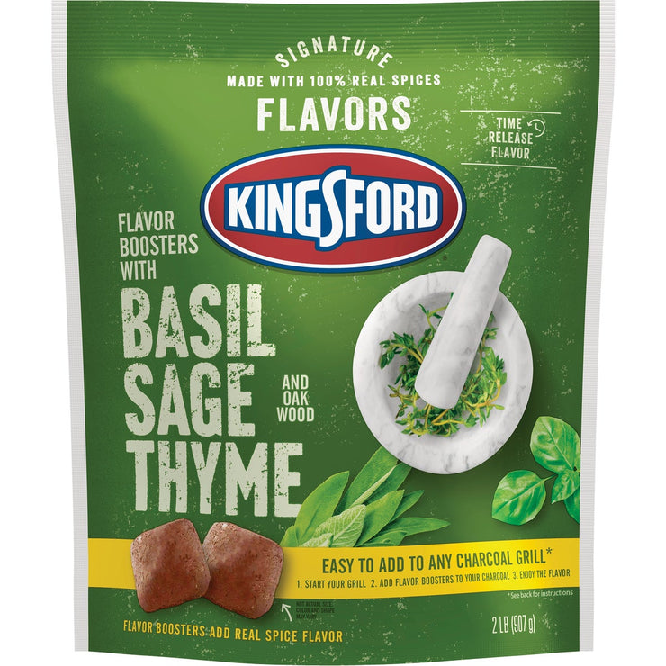 Image of Kingsford Signature Flavors 2 Lb. Basil, Sage, & Thyme Charcoal Flavor Booster