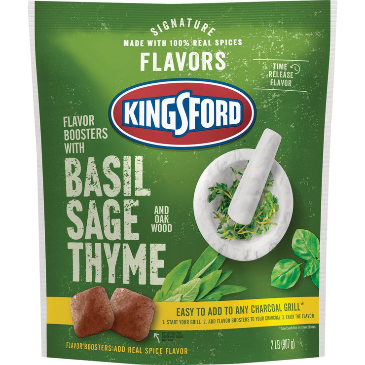 Image of Kingsford Signature Flavors 2 Lb. Basil, Sage, & Thyme Charcoal Flavor Booster