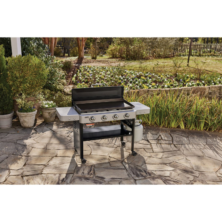 Image of Weber 36 In. 4-Burner Propane Gas Griddle Flat Top Grill, Black
