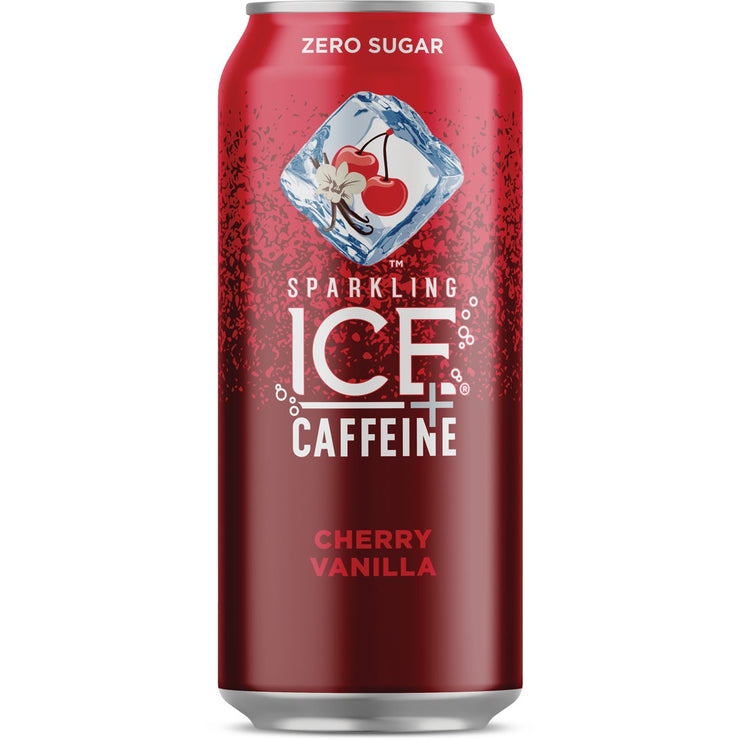 Image of Talking Rain Sparkling Ice 16 Oz. Water + Caffeine, Cherry Vanilla