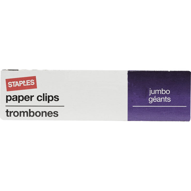 Image of Staples Jumbo Smooth Paper Clips (1000-Pack)