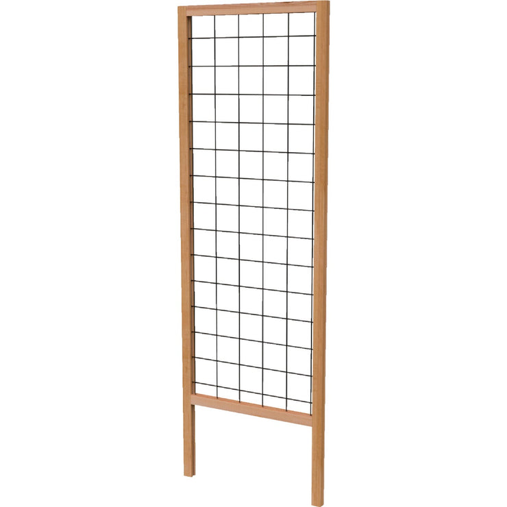 Image of Panacea 72 In. H. Wood Framed Flower & Garden Wire Grid Trellis