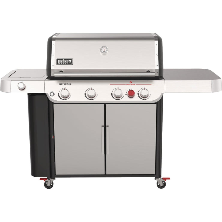Image of Weber Genesis S-435 4-Burner Liquid Propane Gas Grill, Stainless Steel