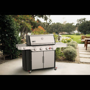 Image of Weber Genesis S-435 4-Burner Liquid Propane Gas Grill, Stainless Steel