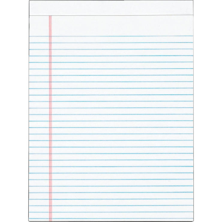 Image of Staples 8-1/2 In. W. x 11 In. H. 50-Sheet White Top Bound Legal Pad (12-Pack)
