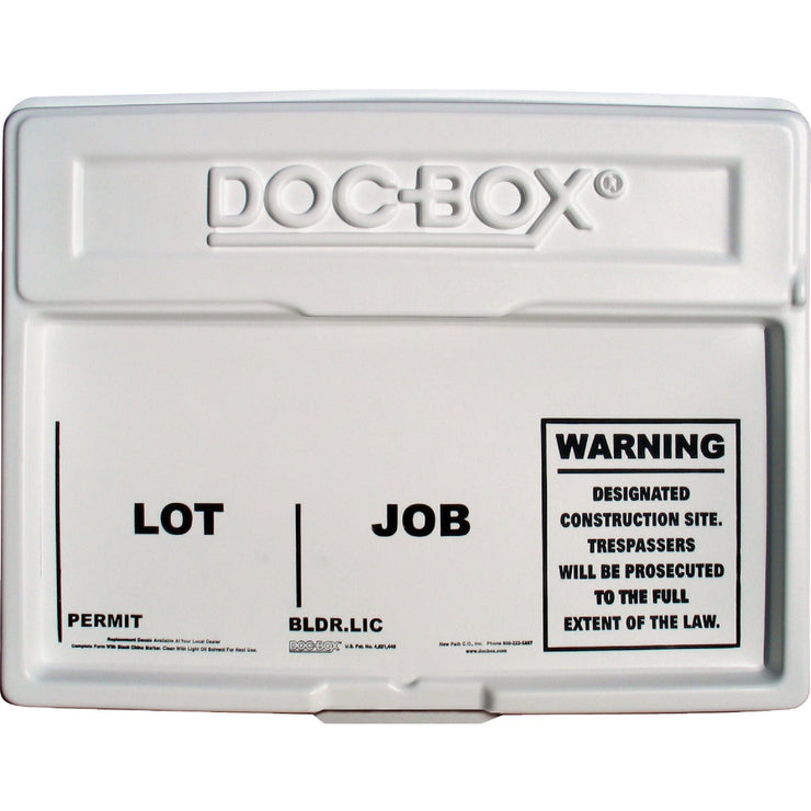 Image of Doc-Box 21 In. x 27 In. x 4 In. Outdoor/Indoor Standard Posting Permit Box